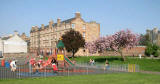 Looking across the Children's Playground to Watson Crescent  -  May 2008