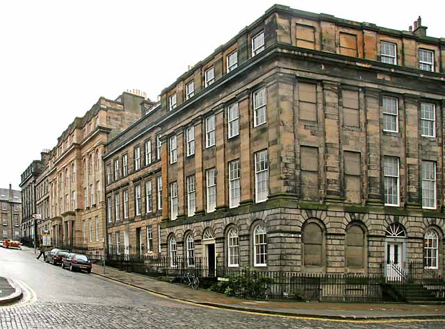 The corner of Wemyss Place and Darnaway Street in the New Town of Edinburgh