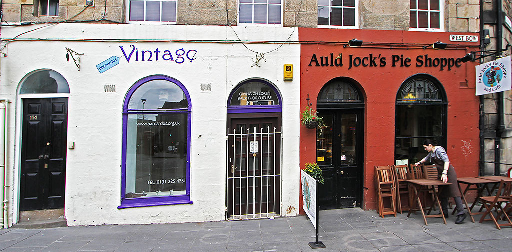 Shops at 116-118 West Bow, Edinburgh