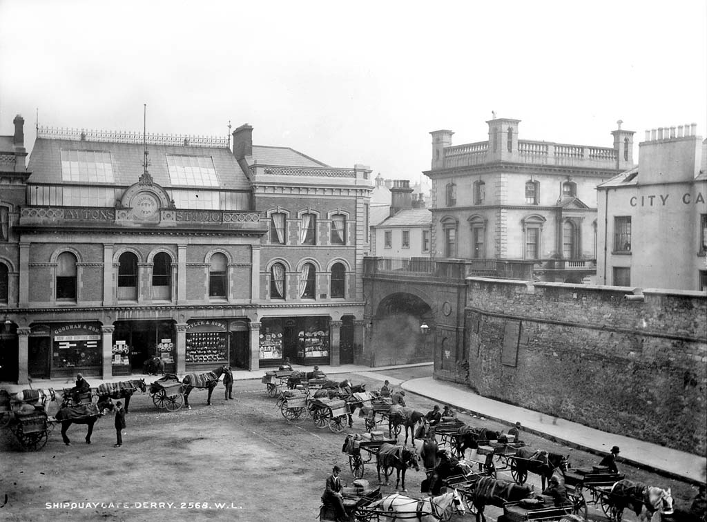 Photograph taken in 1930s of the former Ayton Studio at Shipquay Place, Londonderry
